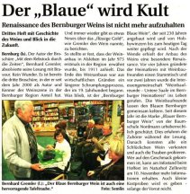 Pressebeitrag Der Blaue wird Kult Wochenspiegel 24.10.2007